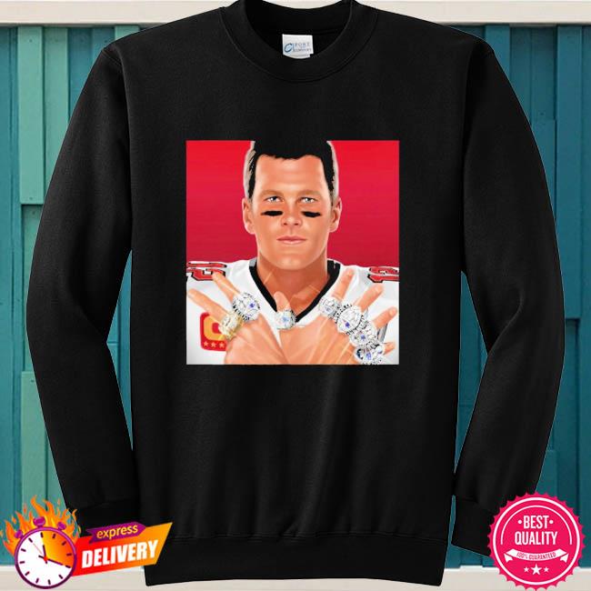 Tom Brady Tampa Bay Buccaneers And New England Patriots 7 Rings 2023 Shirt,  hoodie, sweater, long sleeve and tank top