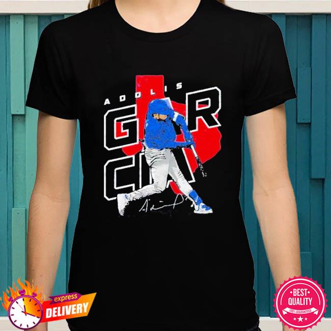 Texas rangers adolis garcia hit the ball signature shirt, hoodie