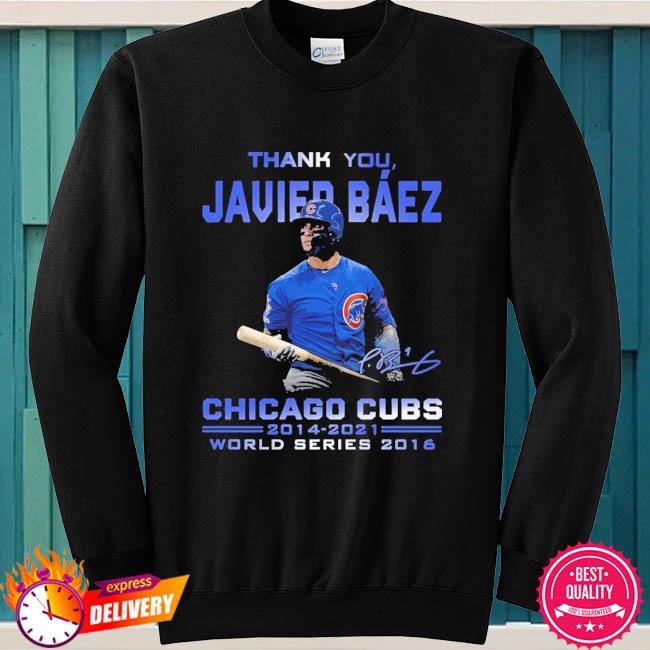 Javier Baez Chicago Cubs 2014 2021 signature shirt, hoodie, sweater, long  sleeve and tank top