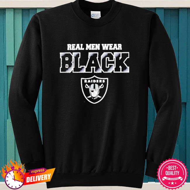 The Raiders Real Men Wear Black Large T Shirt